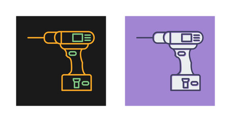 Sticker - Drilling Machine Vector Icon