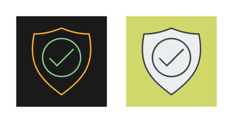 Sticker - Verified Protection Vector Icon