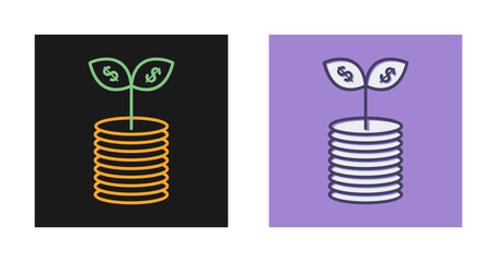 Wall Mural - Money Growth Vector Icon