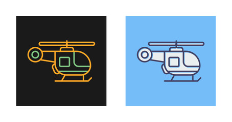 Wall Mural - Helicopter Vector Icon