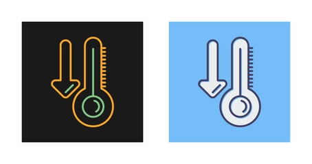 Wall Mural - Low Temperature Vector Icon