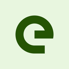 Wall Mural - letter e logo. icon design. template elements. geometric abstract logos