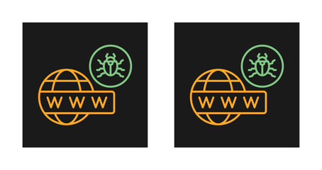 Sticker - Worldwide Hack Vector Icon