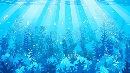 Underwater Seaweed Background