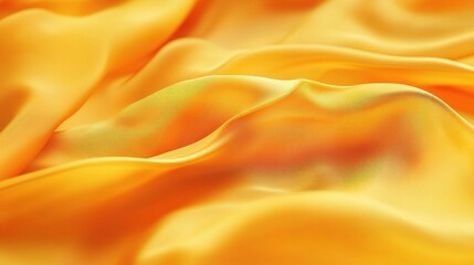 Canvas Print - Vibrant Yellow Silk Fabric Texture for Background Design