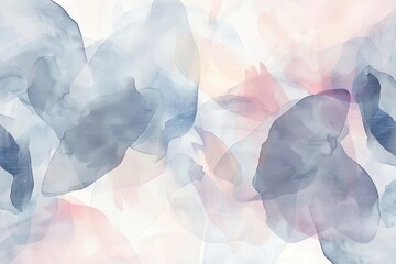 Sticker - Soft Abstract Watercolor Background in Gentle Tones