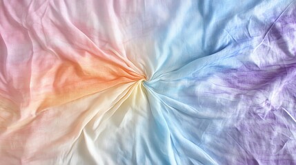 Abstract swirl of colorful fabric with tie-dye effect