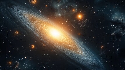 Wall Mural - a captivating background features a stunning display of stars set against the vast expanse of a spac