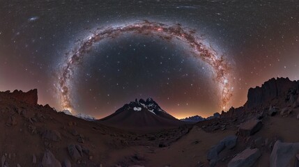 Wall Mural - a captivating night sky filled with stars presents a stunning view of the galaxy, with countless poi
