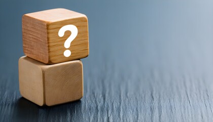 Contemplation and Curiosity Embodied in a Wooden Block with a Question Mark