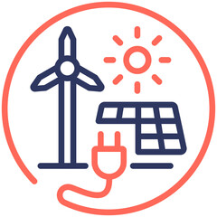 Sticker - Alternative Energy Icon