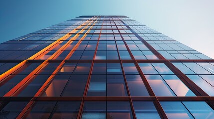 Aufkleber - Modern building with blue sky