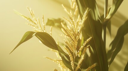 An ear of corn. Thanksgiving background