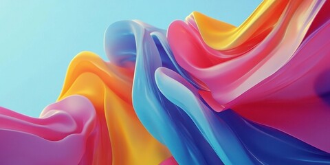 colorful abstract background with blue sky