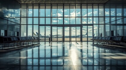 Wall Mural - Modern airport interior  