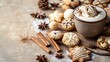 © masanyanka - Joyful Togetherness: Loved Ones Enjoying Xmas Cookies and Cocoa