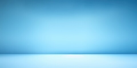 Wall Mural - blurred empty soft blue square background wall and floor