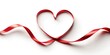 Leading Lines heart shape made out of ribbons for valentines celebration