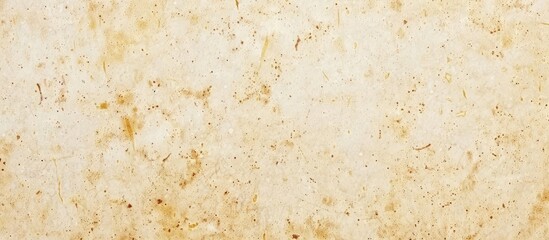 Sticker - White beige paper background texture with a light rough spotted surface providing a blank copyspace in beige yellow and brown