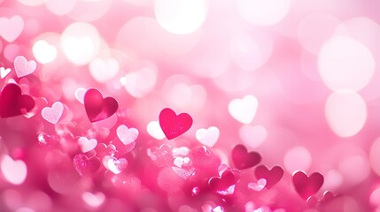 colorful heart-shaped decorations create a festive atmosphere for valentine's day celebrations or ro