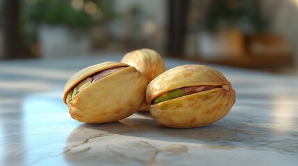 Canvas Print - Close-Up of Pistachio Nuts: A Nutritious and Delicious Snack