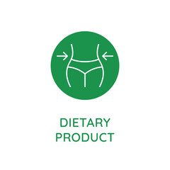 Wall Mural - vector line design element, badge and icon for food and cosmetics packaging in mono linear style - d