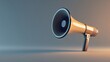 © Berkah - Megaphone with copy space 3d background. 3d rendering.