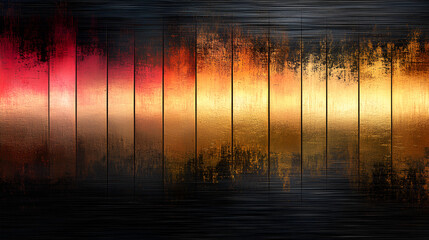 Wall Mural - abstract gradient artwork featuring vibrant colors and a textured surface at sunset, blending tones 