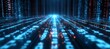 © Hero Design - Digital binary data on virtual space technology background. Generative AI technology.