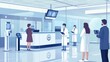 © Naturalis - Modern Hospital Reception Desk with Medical Staff