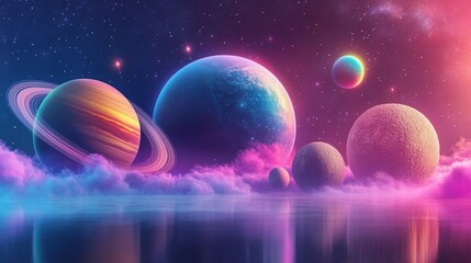 ultra-realistic science and technology concept in astronomy: a vibrant exploration of cosmic phenome