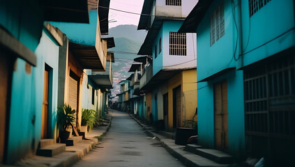 Wall Mural - urban alley favela