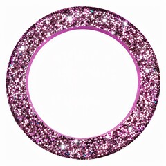 Poster - PNG Frame glitter circular jewelry shape pink. 