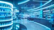 © Bussakon - Futuristic Drugstore with Custom Blended Supplements for Personalized Medicine Needs
