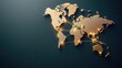 © wpw - A stylized gold world map against a dark background, highlighting global connections and regions with shimmering dots.