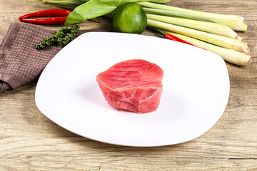 Poster - Raw fresh Tuna fush steak