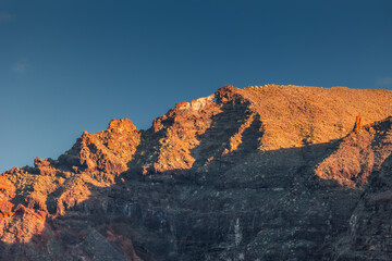 Mountains near Los Gigantes in Tenerife, Canary Islands in december