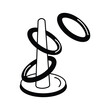 © CreativeStudio - Get this creatively crafted amazing icon of ring toss