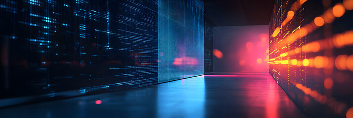Digital background for tech, AI, data, audio, graphics, and more