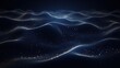 © Wijaya - Abstract digital landscape with glowing particles and wavy lines