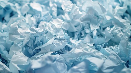 Wall Mural - A pile of crumpled paper, symbolizing discarded ideas or drafts