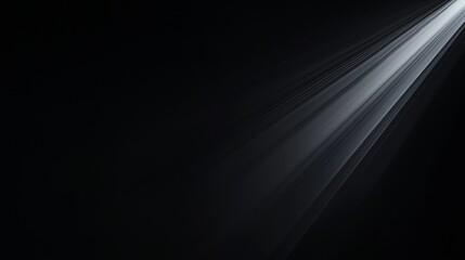 Wall Mural - bright white light beam shines through a dark space, creating a mysterious atmosphere with lines and