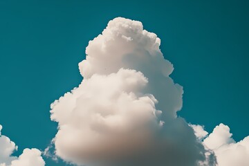 Wall Mural - soft blue sky with tranquil clouds