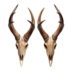 Wall Mural - a pair of horns separated isolated on transparent background