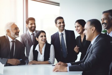 meeting adult woman happy.