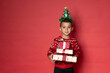 © forma82 - Cute young latino boy is ready for Christmas.