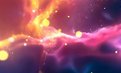 Wall Mural - abstract nebula - cosmic dance