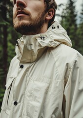 Wall Mural - raincoat jacket adult land.
