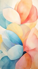 Canvas Print - Abstract painting flower petal.