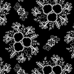 seamless pattern with flowers